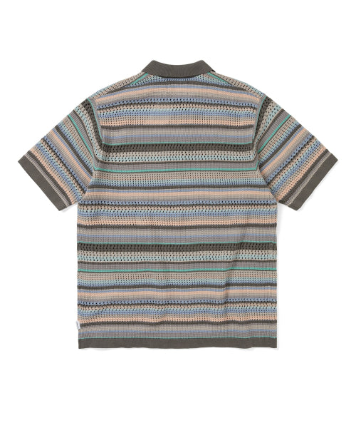 THISISNEVERTHAT THISISNEVERTHAT Striped S/S Knit Polo Unisex