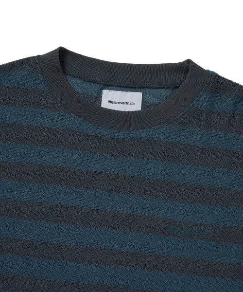 THISISNEVERTHAT THISISNEVERTHAT Mesh Striped W Crewneck Dark Brown