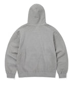 THISISNEVERTHAT THISISNEVERTHAT Damaged Zip Up Hoodie Khaki Grey