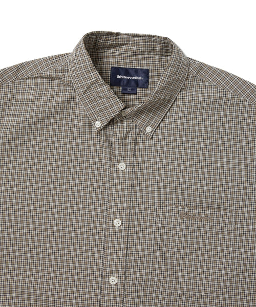 THISISNEVERTHAT THISISNEVERTHAT Lightweight Plaid Shirt Beige