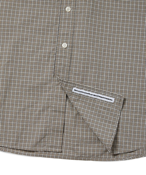 THISISNEVERTHAT THISISNEVERTHAT Lightweight Plaid Shirt Beige