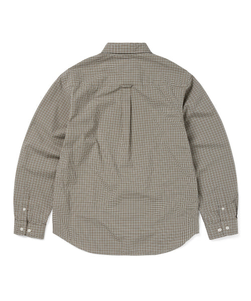 THISISNEVERTHAT THISISNEVERTHAT Lightweight Plaid Shirt Beige