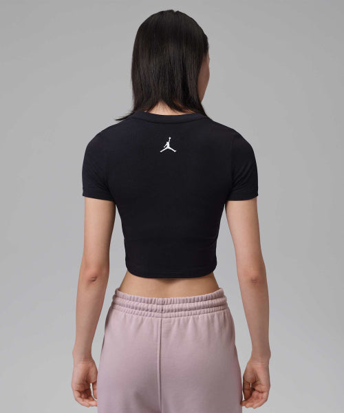 NIKE Nike Jordan Flight Graphic T-Shirt Women - Black:White