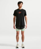 NIKE NIKE T-Shirt M - Black: Bright Crimson