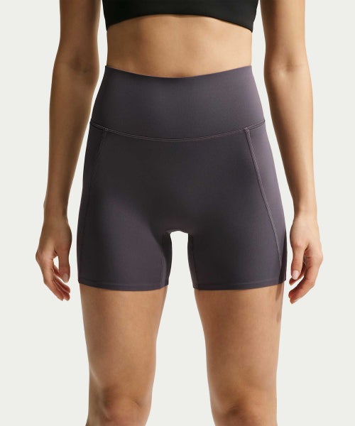 NIKE NIKE High Waist Biker Shorts - Thunder Gray