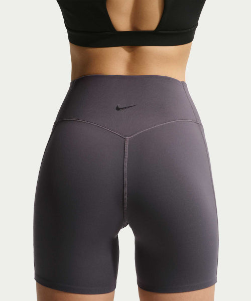 NIKE NIKE High Waist Biker Shorts - Thunder Gray