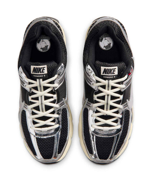 NIKE NIKE Zoom Vomero 5 Sneakers - Black:Metallic Silver:Coconut Milk:Chrome
