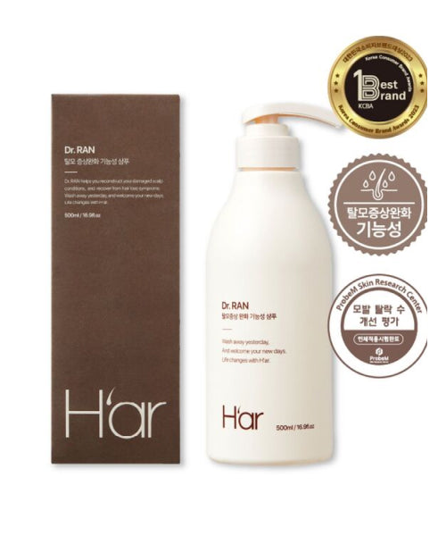 H'AR [Hair loss symptom relief] Dr. Lan egg-derived protein shampoo 500ml 2 boxes