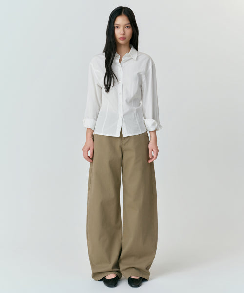 MUSINSA STANDARD WOMAN MUSINSA STANDARD WOMAN Women's Cotton Curved Pants (5 colors)