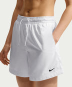 NIKE NIKE Sportswear Classic Woven Mid-Rise Shorts W - White:Black
