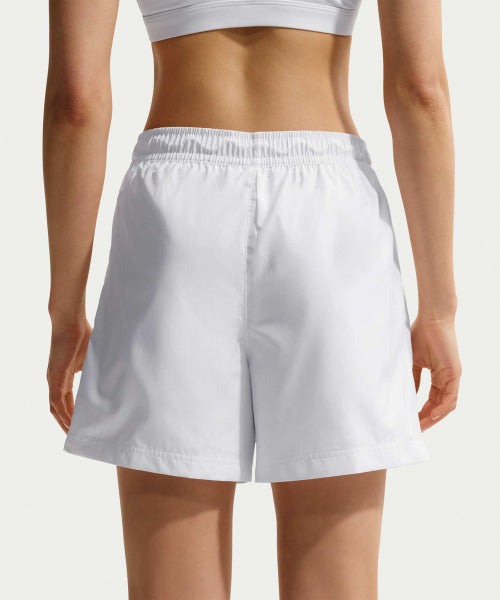 NIKE NIKE Sportswear Classic Woven Mid-Rise Shorts W - White:Black