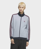 ADIDAS ADIDAS Waffle Knit Track Top - Light Gray: Maroon