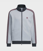ADIDAS ADIDAS Waffle Knit Track Top - Light Gray: Maroon