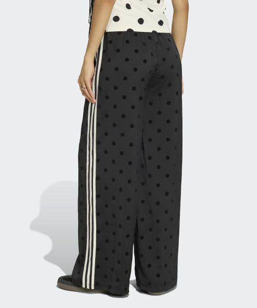 ADIDAS ADIDAS Satin Polka Dot Wide Leg Pants - Black