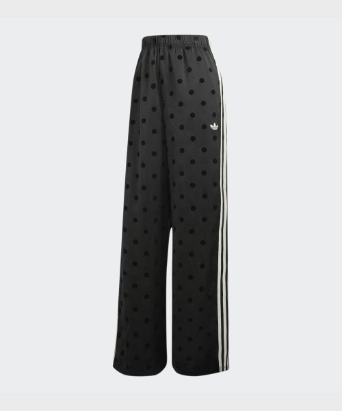 ADIDAS ADIDAS Satin Polka Dot Wide Leg Pants - Black