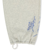 MATIN KIM MATIN KIM Sketch Graffiti Waffle Pants in Light Beige
