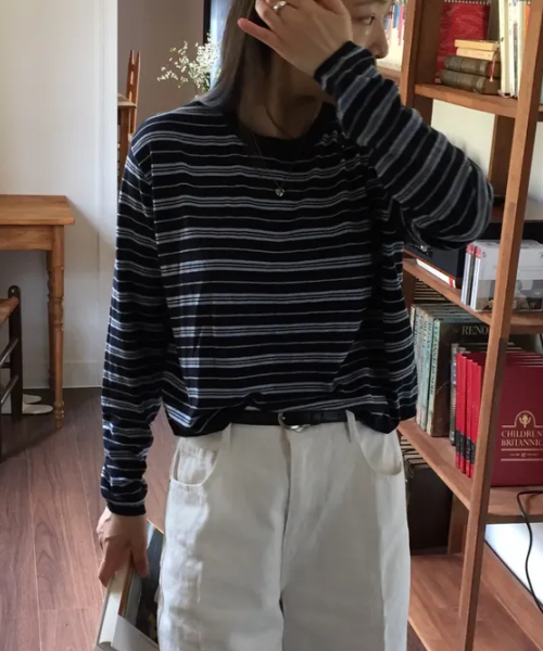 MIXXO MIXXO Striped Pullover Knitwear S