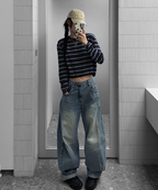 MIXXO MIXXO Striped Pullover Knitwear S