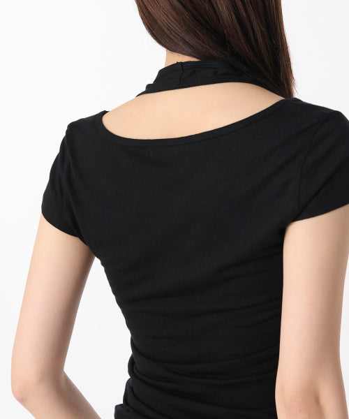 MUSINSA STANDARD WOMAN MUSINSA STANDARD WOMAN T-Shirt Women's Wool Tencel Halter Layered [Black]