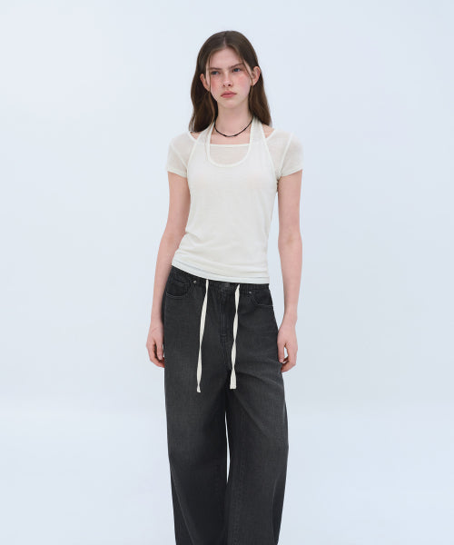 MUSINSA STANDARD WOMAN MUSINSA STANDARD WOMAN Women's T-Shirt Halter Layered