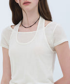 MUSINSA STANDARD WOMAN MUSINSA STANDARD WOMAN Women's T-Shirt Halter Layered