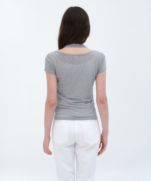 MUSINSA STANDARD WOMAN MUSINSA STANDARD WOMAN T-Shirt Medium Gray