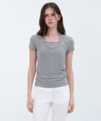 MUSINSA STANDARD WOMAN MUSINSA STANDARD WOMAN T-Shirt Medium Gray