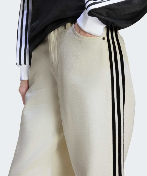 ADIDAS ADIDAS Firebird Track Pants Denim - White