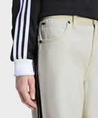 ADIDAS ADIDAS Firebird Track Pants Denim - White