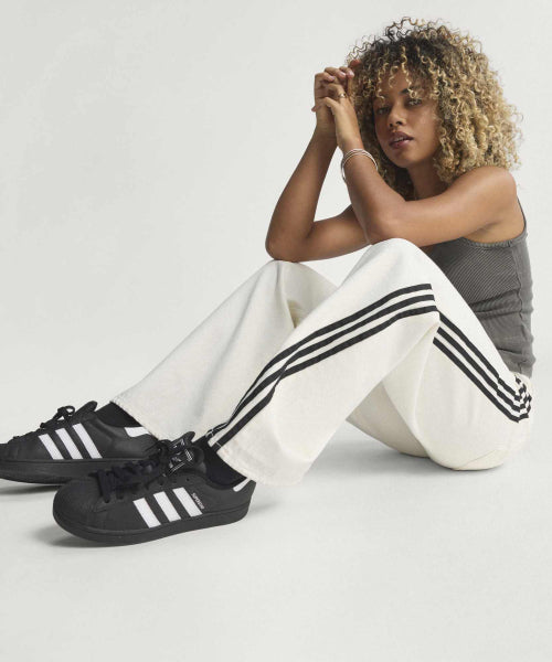 ADIDAS ADIDAS Firebird Track Pants Denim - White