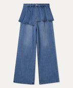 MIXXO MIXXO Denim Layered Skirt Pants