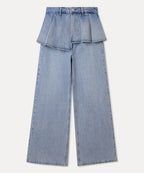 MIXXO MIXXO Denim Layered Skirt Pants