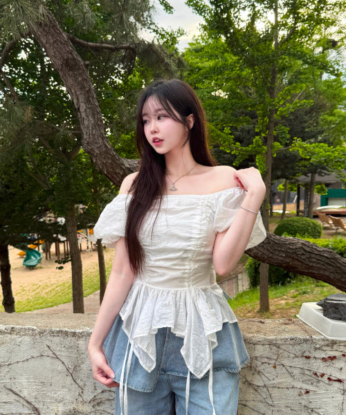 MIXXO MIXXO Denim Layered Skirt Pants