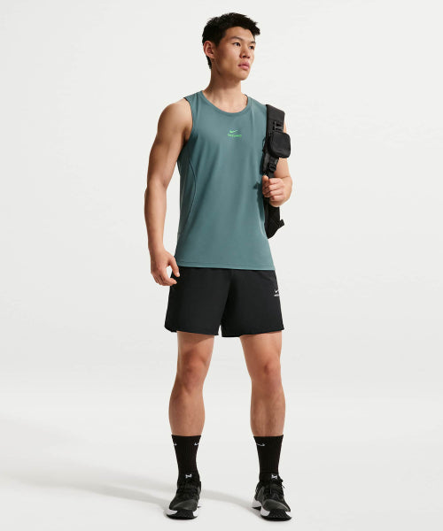 NIKE NIKE Pro Dry Fit Training Tank M - Mineral Slate:Green Strike