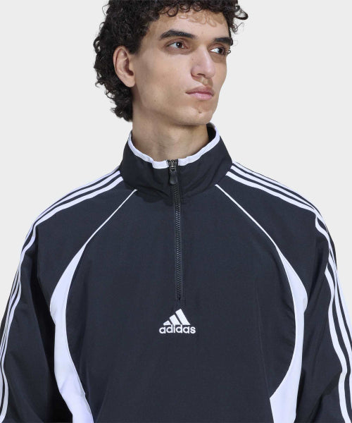 ADIDAS ADIDAS Team Geist Half Zipper Sweatshirt - Black:White