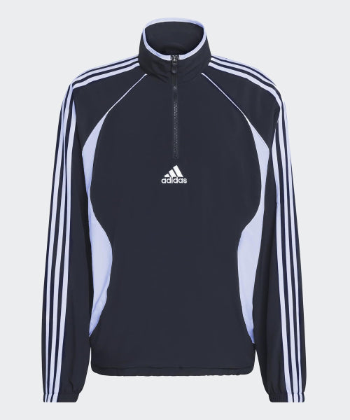 ADIDAS ADIDAS Team Geist Half Zipper Sweatshirt - Black:White