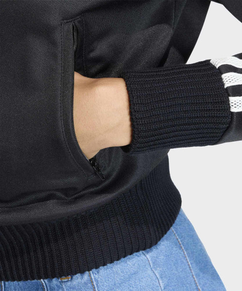 ADIDAS ADIDAS Firebird Knit Crochet Track Top - Black