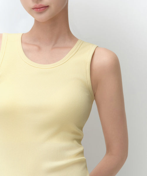MUSINSA STANDARD WOMAN MUSINSA STANDARD WOMAN Women's Essential Bra Tank Top Lemon
