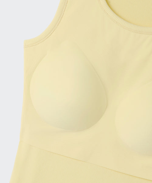 MUSINSA STANDARD WOMAN MUSINSA STANDARD WOMAN Women's Essential Bra Tank Top Lemon