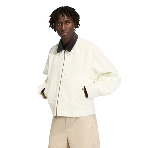ADIDAS ADIDAS Premium Essential Bomber Jacket - Ivory
