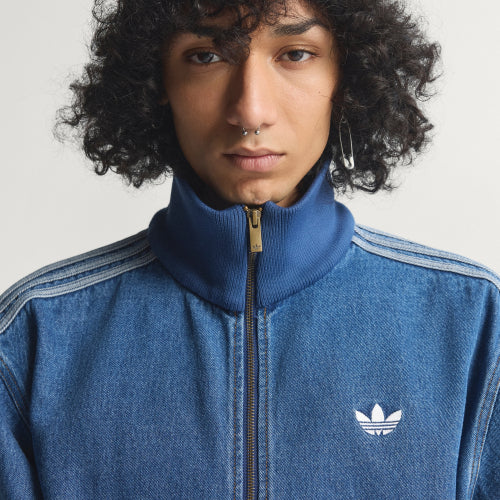 ADIDAS ADIDAS Denim Firebird Track Top - Blue