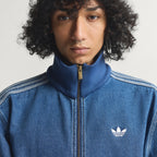 ADIDAS ADIDAS Denim Firebird Track Top - Blue