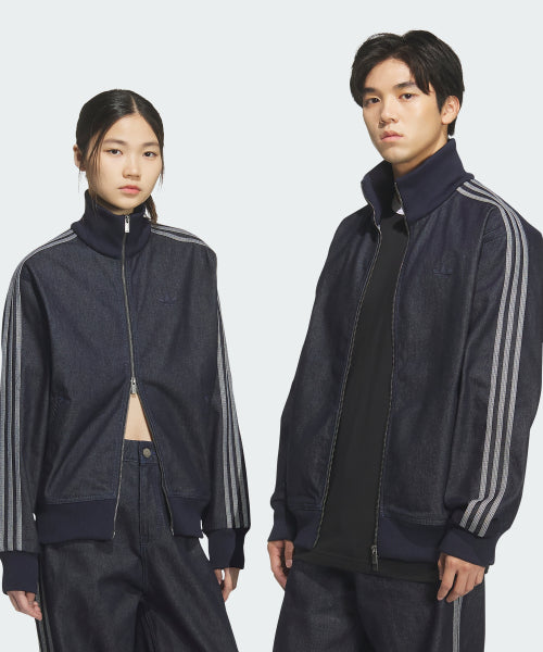 ADIDAS ADIDAS Denim Firebird Track Top - Indigo Denim