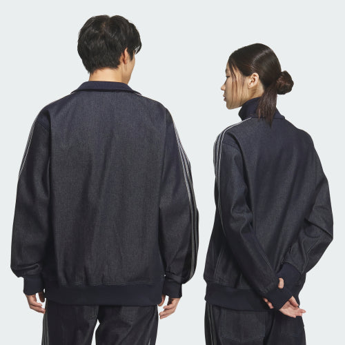 ADIDAS ADIDAS Denim Firebird Track Top - Indigo Denim
