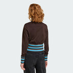 ADIDAS ADIDAS Vintage High Knit Rib Track Top - Size