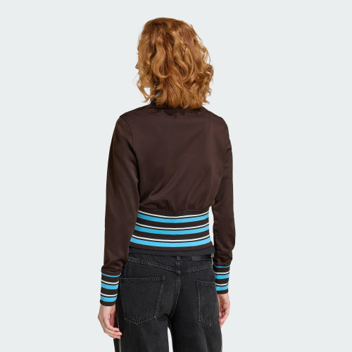 ADIDAS ADIDAS Vintage High Knit Rib Track Top - Size
