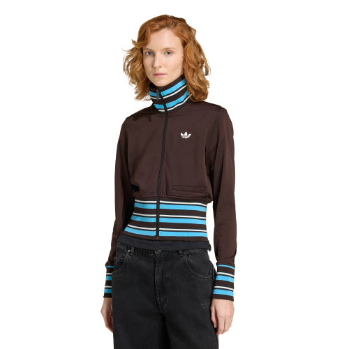 ADIDAS ADIDAS Vintage High Knit Rib Track Top - Size