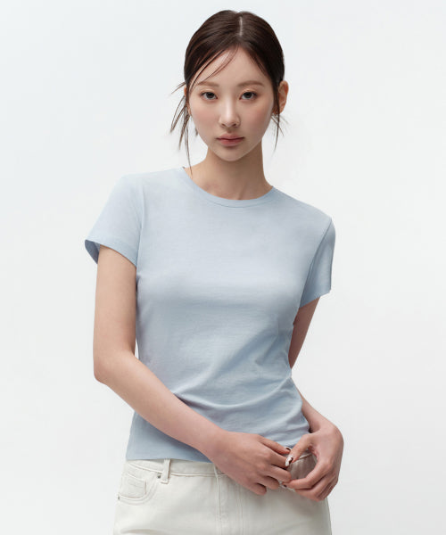 MUSINSA STANDARD WOMAN MUSINSA STANDARD WOMAN Sheer Slim T-Shirt (Various Colors)