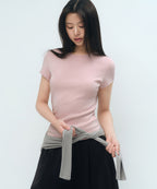 MUSINSA STANDARD WOMAN MUSINSA STANDARD WOMAN T-Shirt Slim Fit
