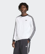 ADIDAS ADIDAS 3-Stripe Long Sleeve T-Shirt - White